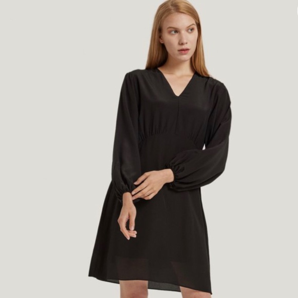 Black Silk dress- Gentle Herd
